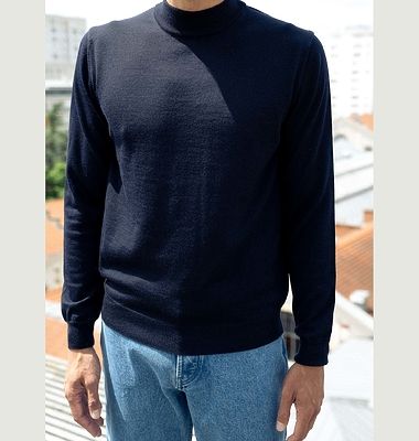 Merino mock-neck sweater