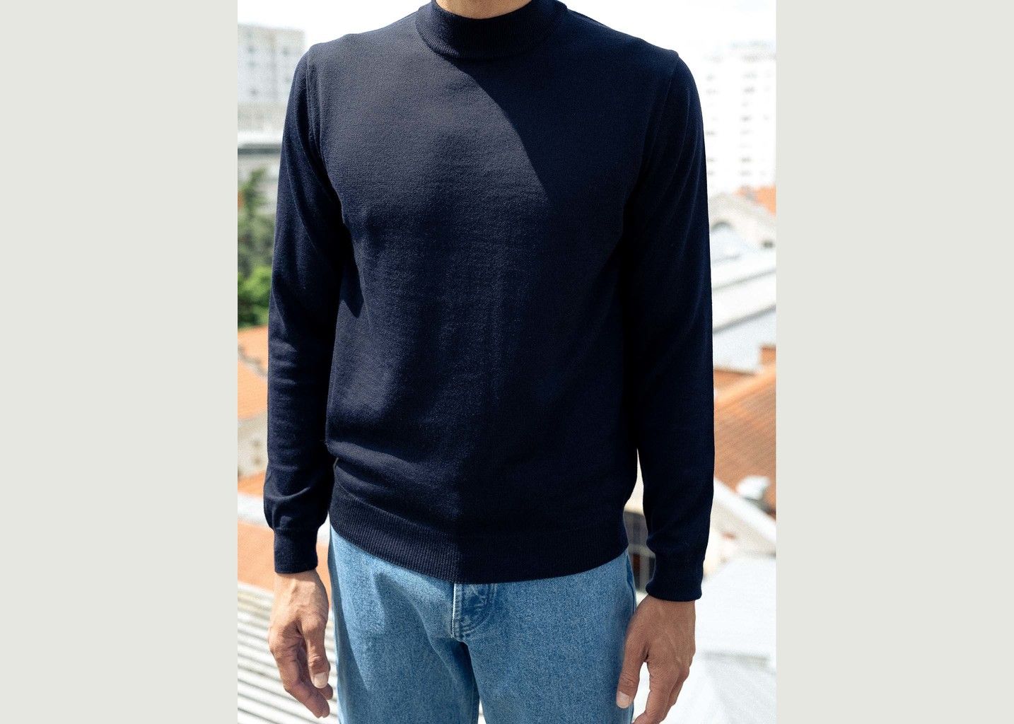 Merino mock-neck sweater - L'Exception Paris