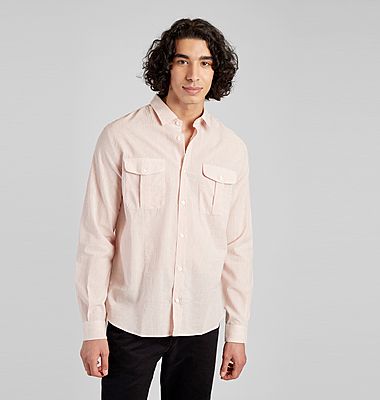 Voyage Striped Shirt in Japanese organic cotton