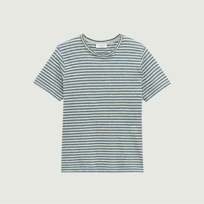 T-Shirt en Coton Japonais Bio Rayé - L'Exception Paris
