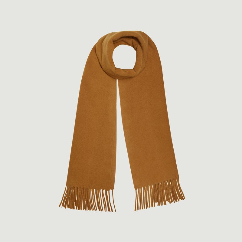 Mustard Cashmere  Plain scarf