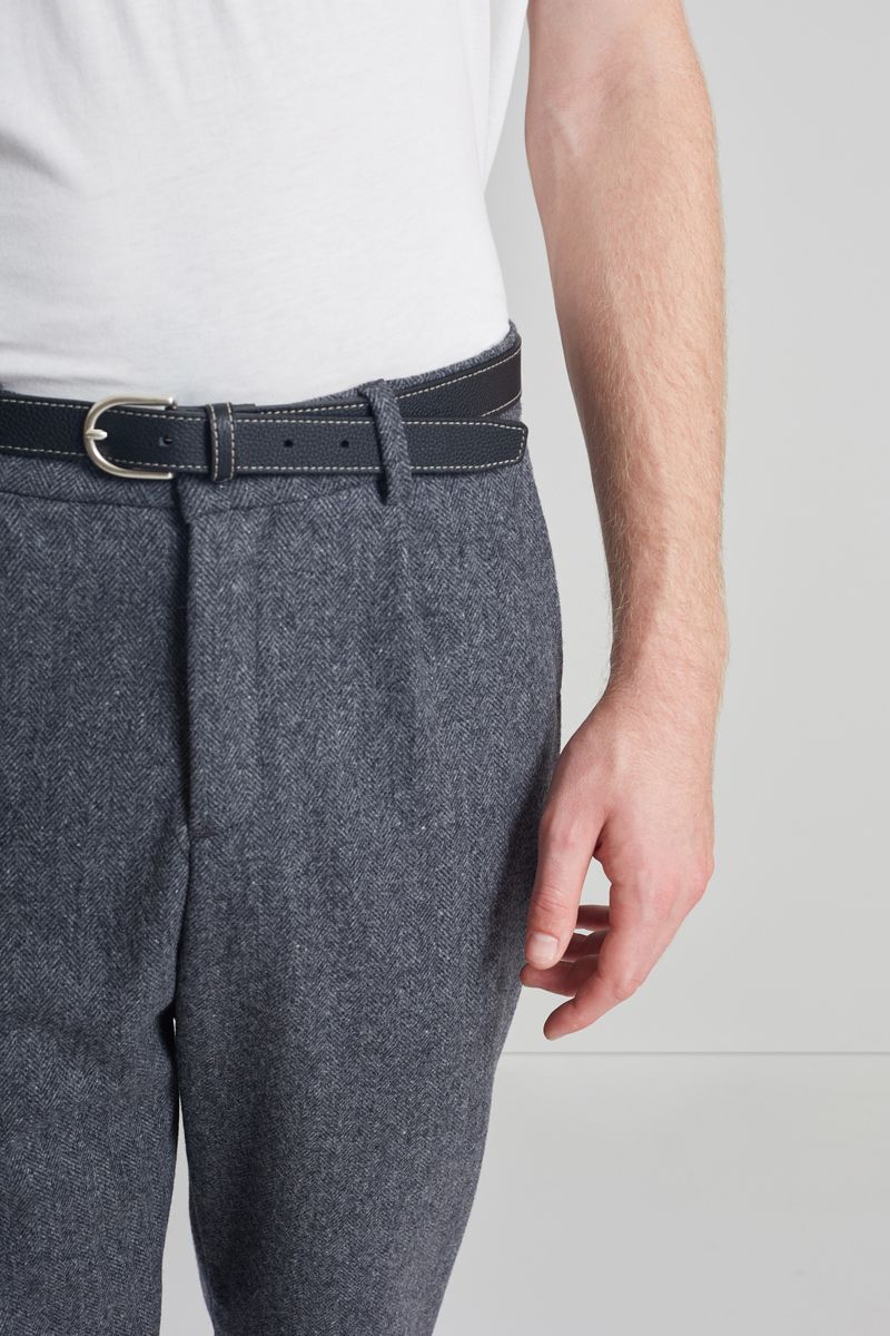 Pantalon à Plis en Laine Japonaise - L'Exception Paris