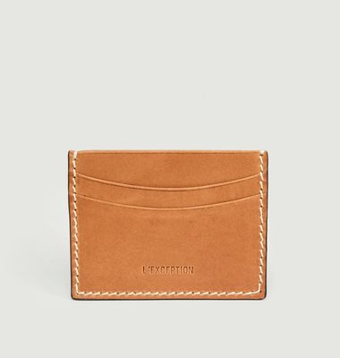 Vegetable Tanned Leather Card Holder