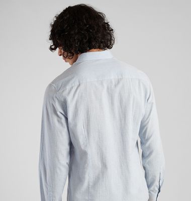 Chequered japanese organic cotton shirt