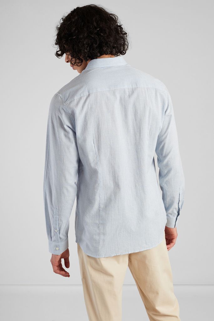 Chequered japanese organic cotton shirt - L'Exception Paris