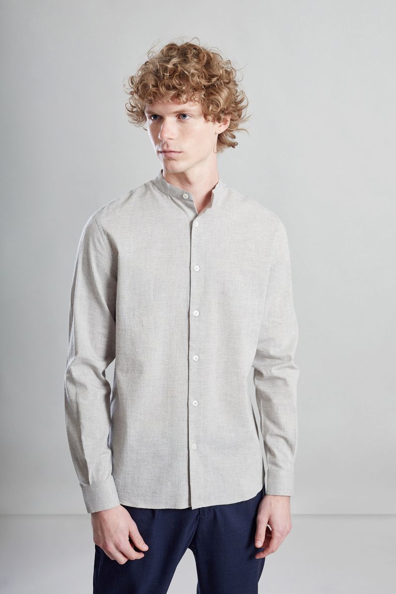 Japanese organic cotton and linen shirt - L'Exception Paris