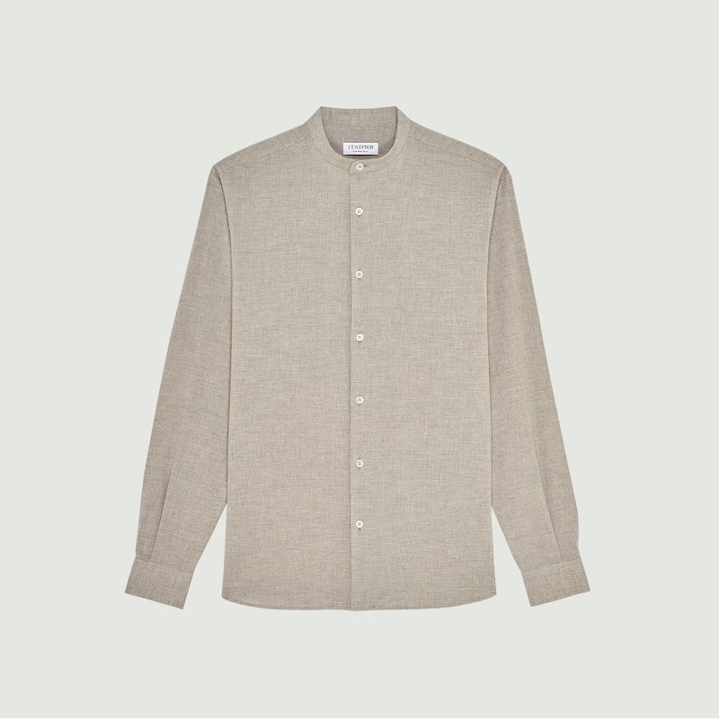 Japanese organic cotton and linen shirt - L'Exception Paris