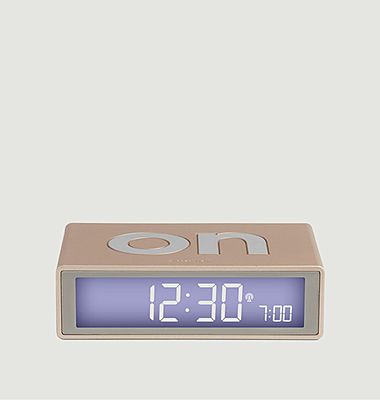 Flip + gold alarm clock