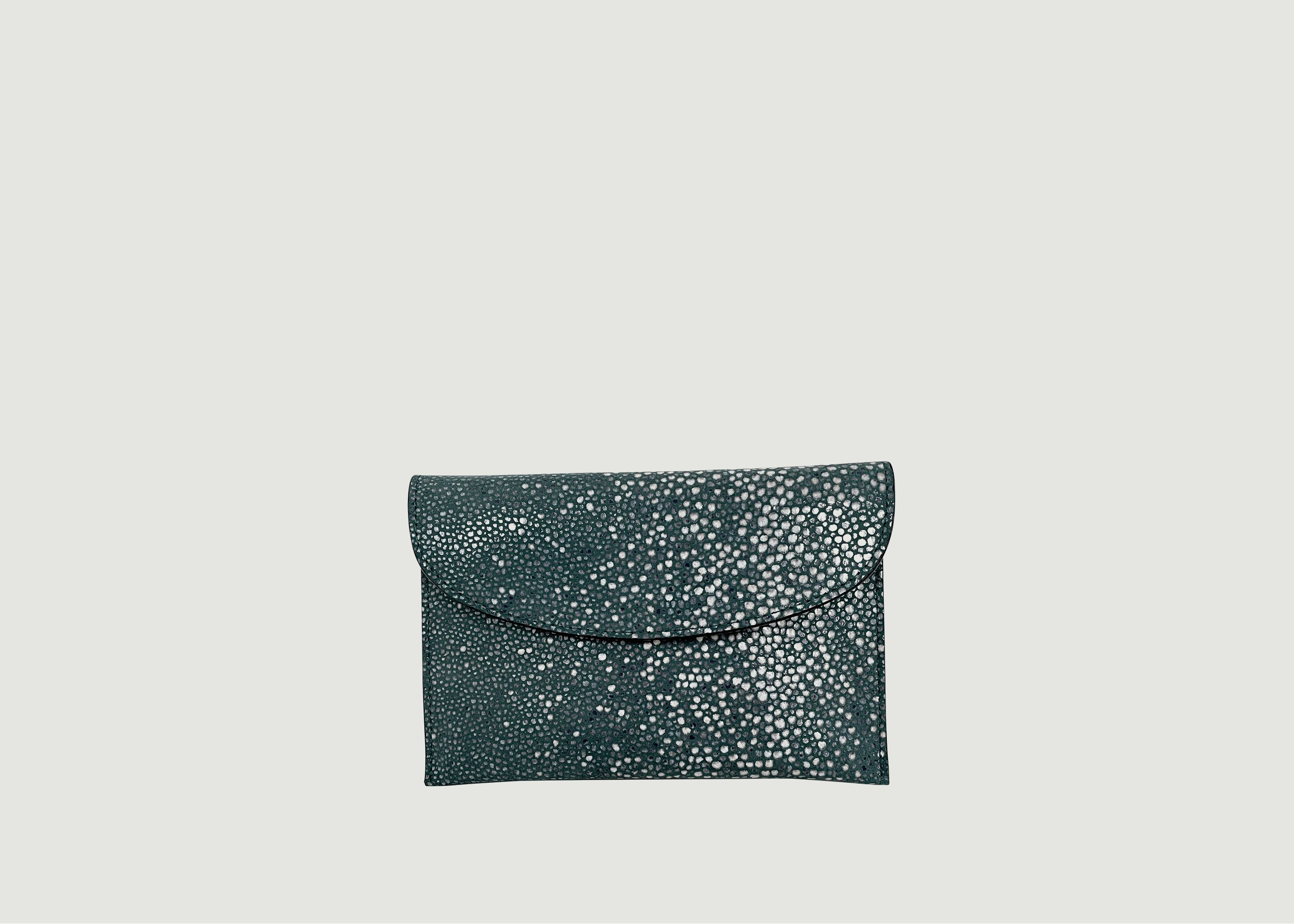 Carré d'Or S clutch bag printed in stingray - Linde Gallery
