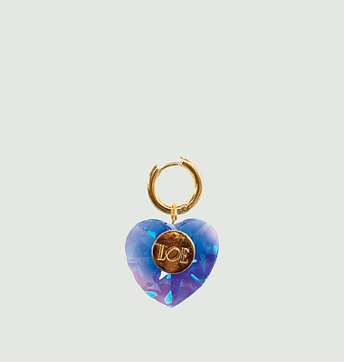 Herzschnalle Crystal Blau