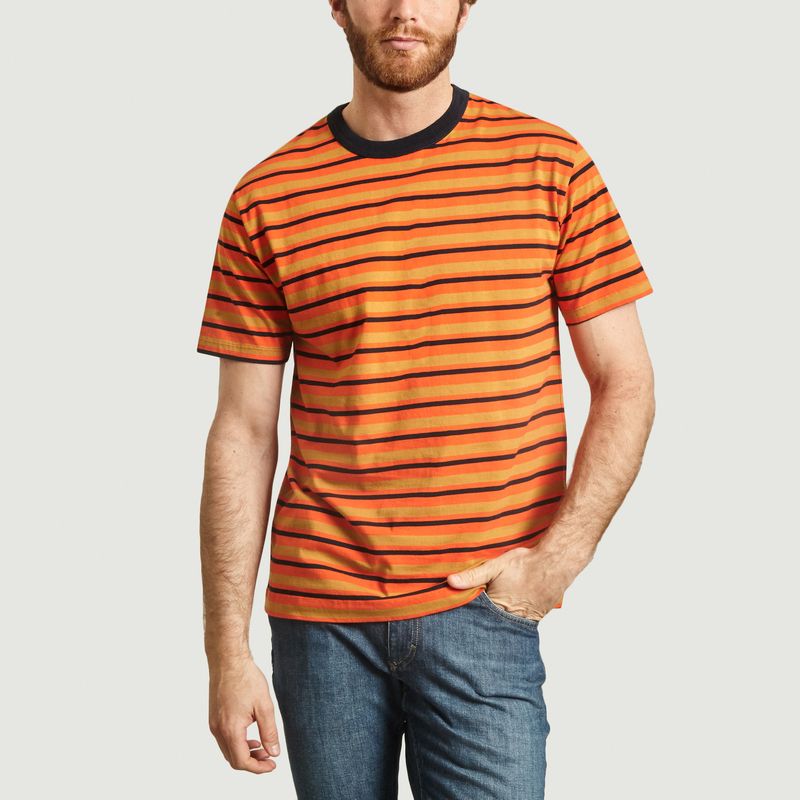 Mate t-shirt printed stripes  - Loreak Mendian