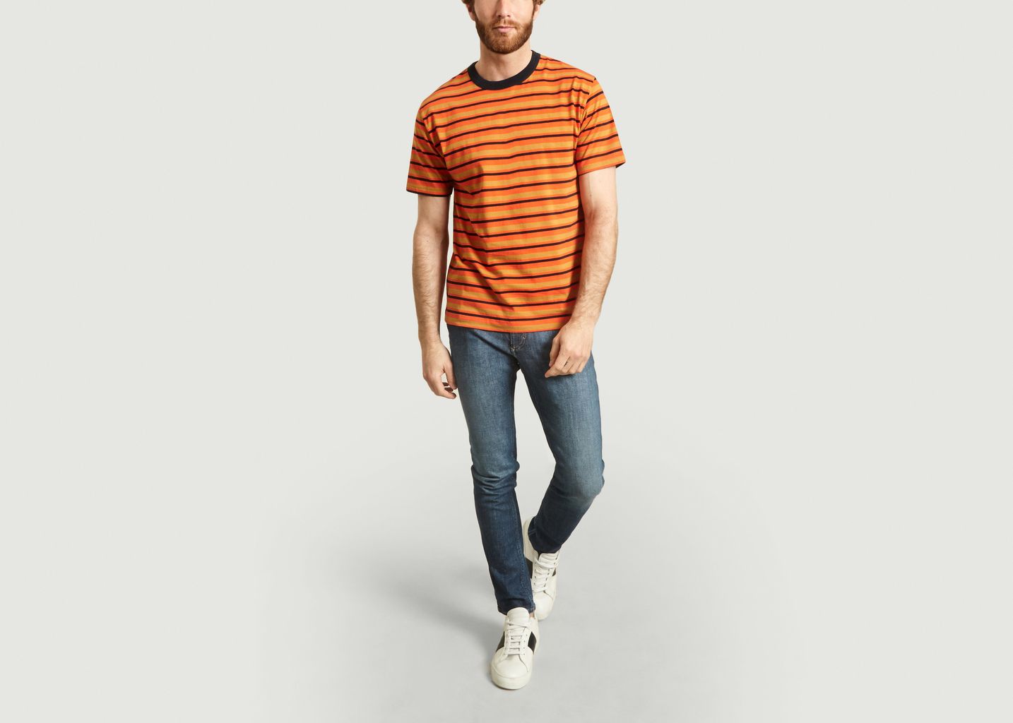 Mate t-shirt printed stripes  - Loreak Mendian