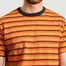 matière Mate t-shirt printed stripes  - Loreak Mendian