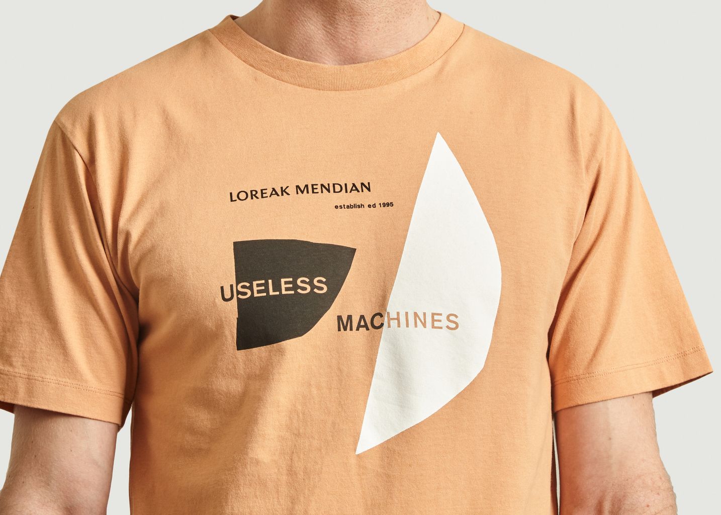 T-shirt Useless imprimé devant  - Loreak Mendian