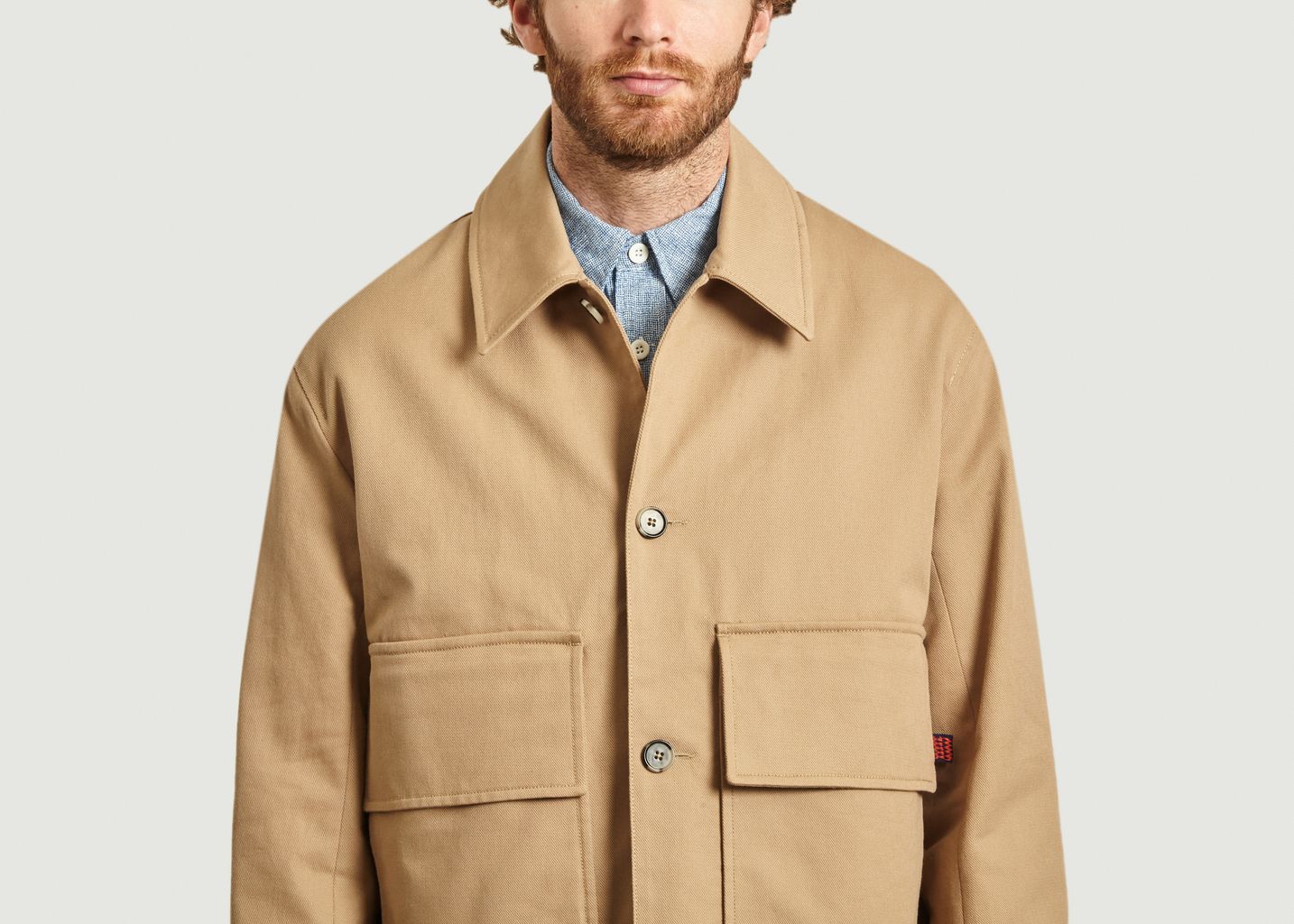Lega Ponza oversize cotton jacket with pockets - Loreak Mendian