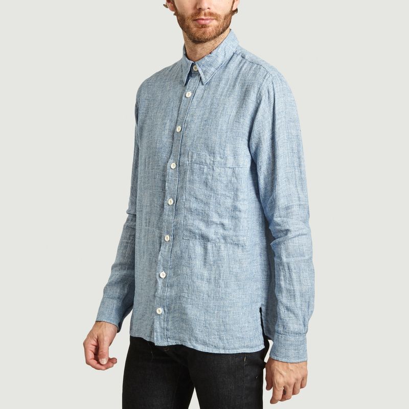 Chemise en lin Hecho Pimenta - Loreak Mendian