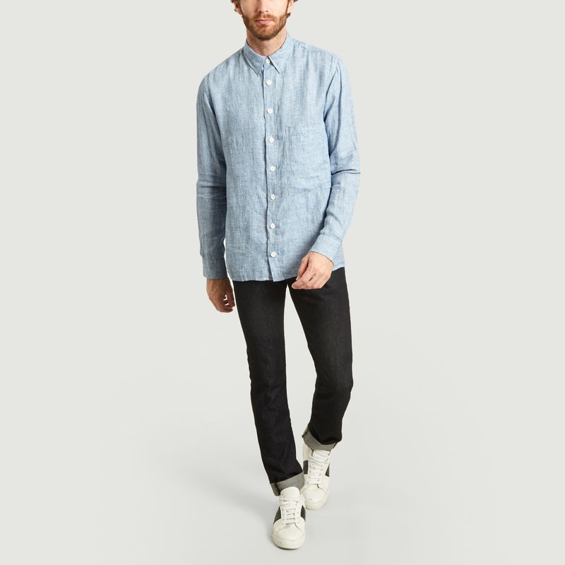Chemise en lin Hecho Pimenta - Loreak Mendian
