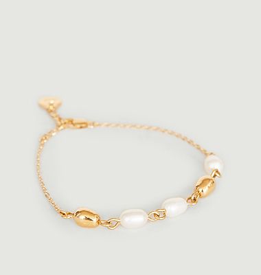Lise chain bracelet with pearls