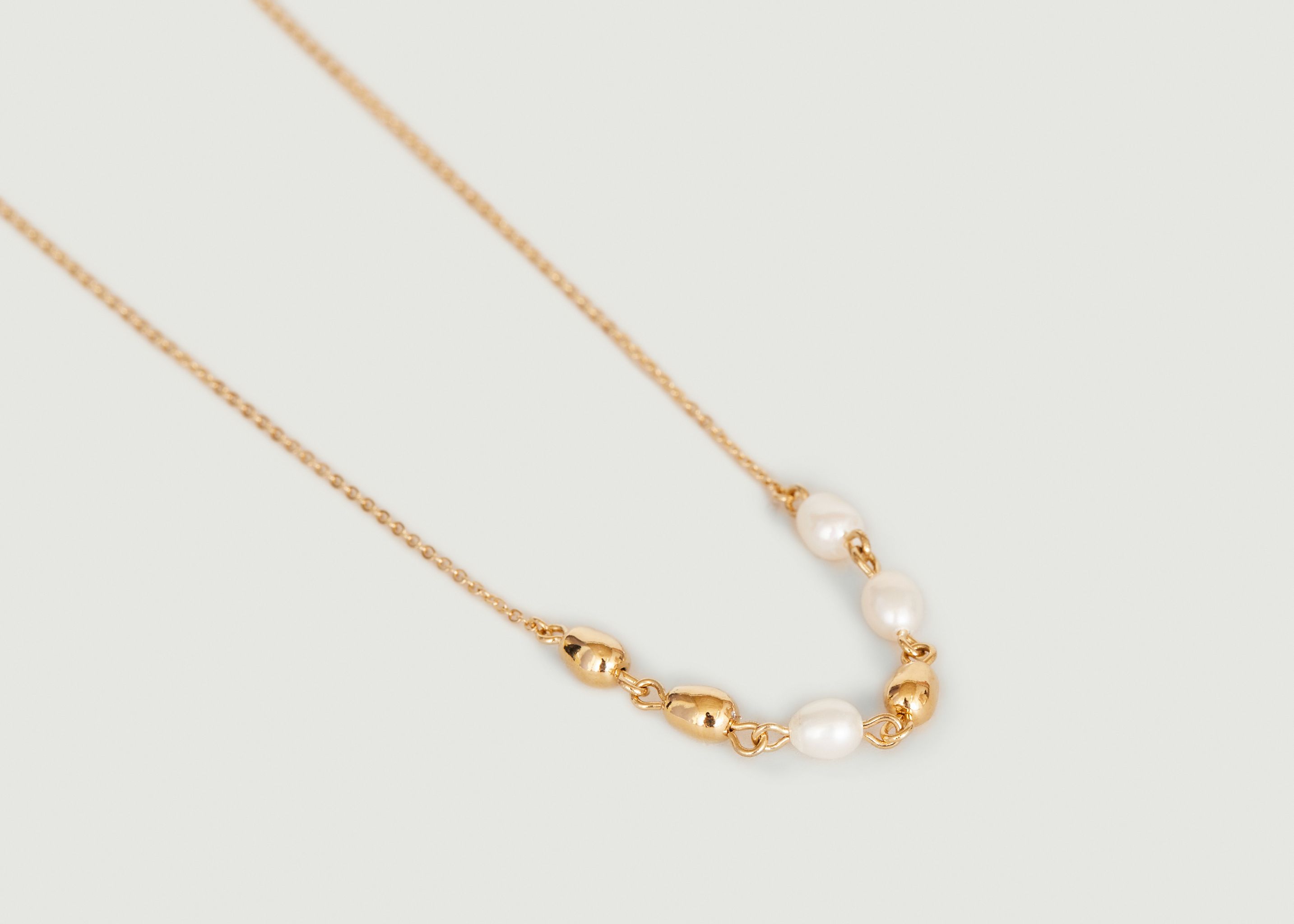 Lise chain necklace with pearls - Louise Damas