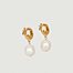 Boucles d'oreilles pendantes avec perles Lise - Louise Damas