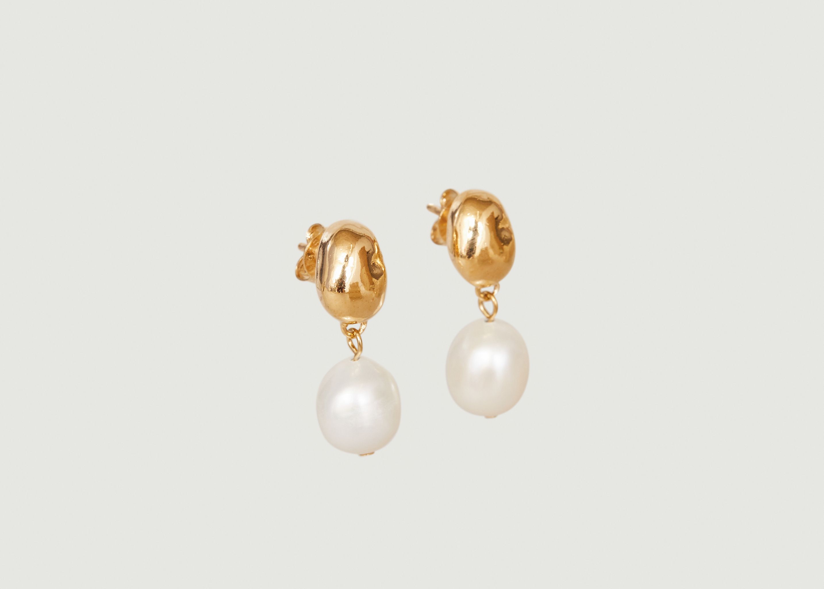 Lise dangling earrings with pearls - Louise Damas
