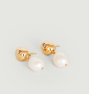 Boucles d'oreilles pendantes avec perles Lise