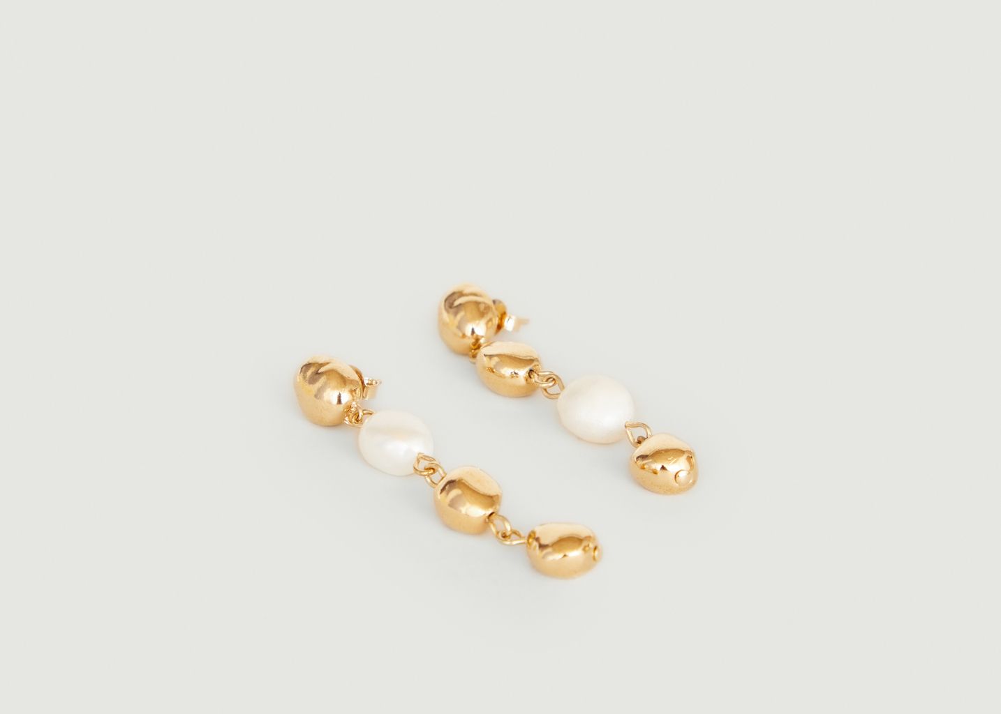 Lise long earrings with pearls - Louise Damas
