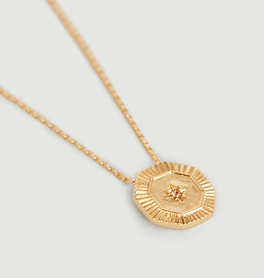 Shéhérazade sparkling necklace medal