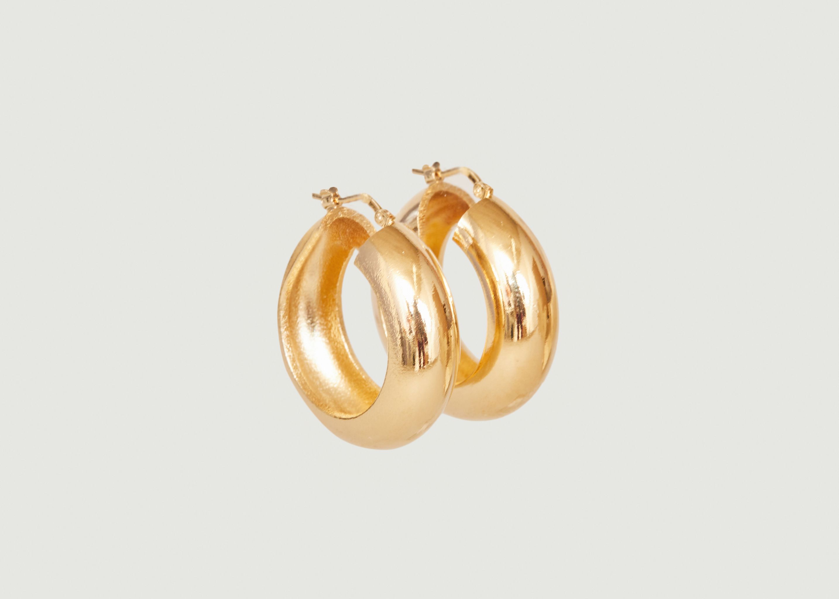 Esméralda Small twisted hoop earrings - Louise Damas Paris