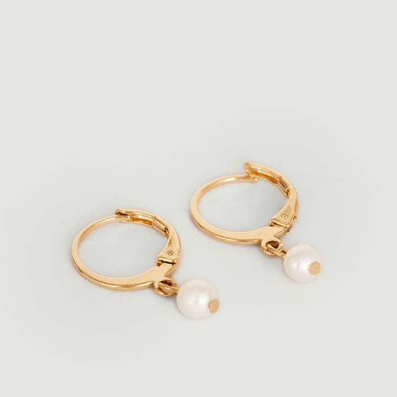 Ondine sleeper earrings with pearls - Louise Damas