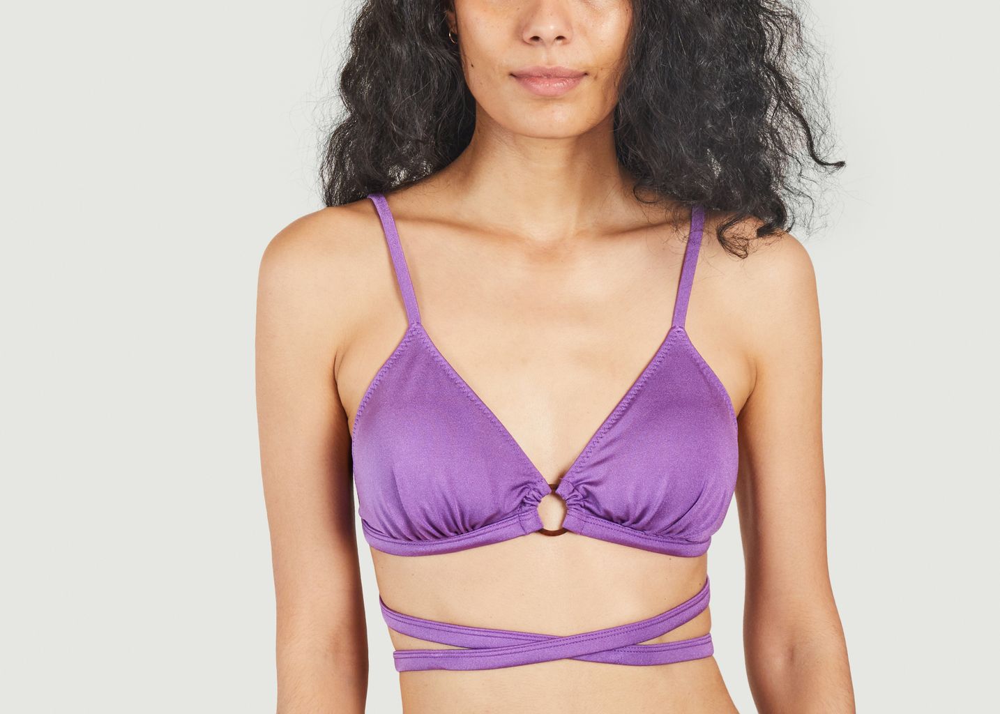 Carly purple padded bikini top - Love Stories