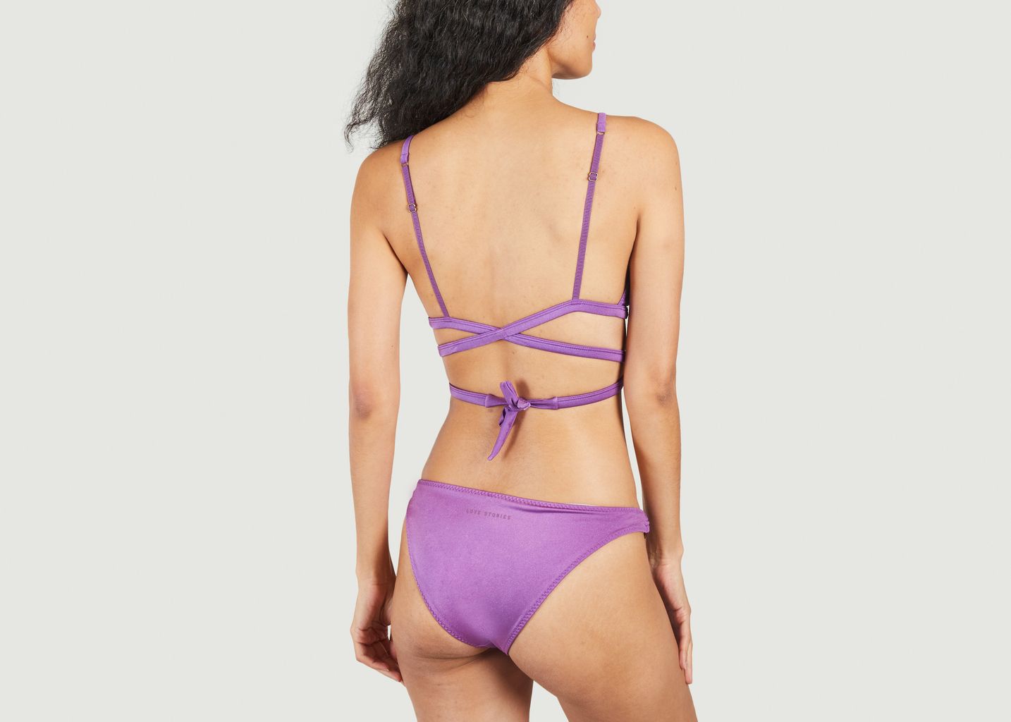 Carly purple padded bikini top - Love Stories