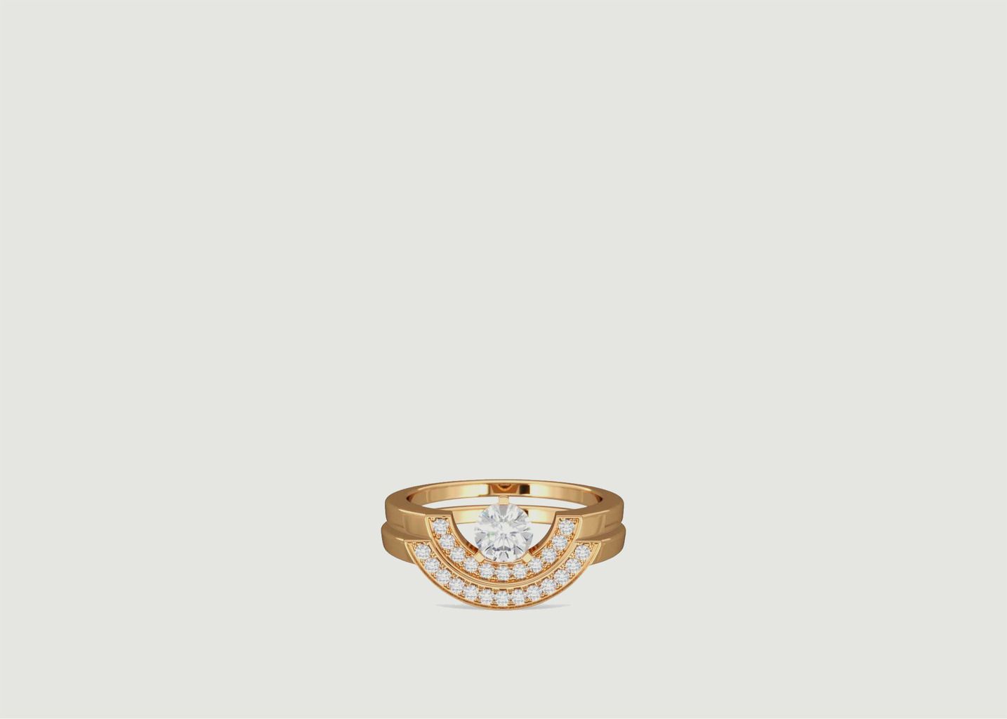 0.25ct Recycled Yellow Gold Stack Rings - Loyal.e