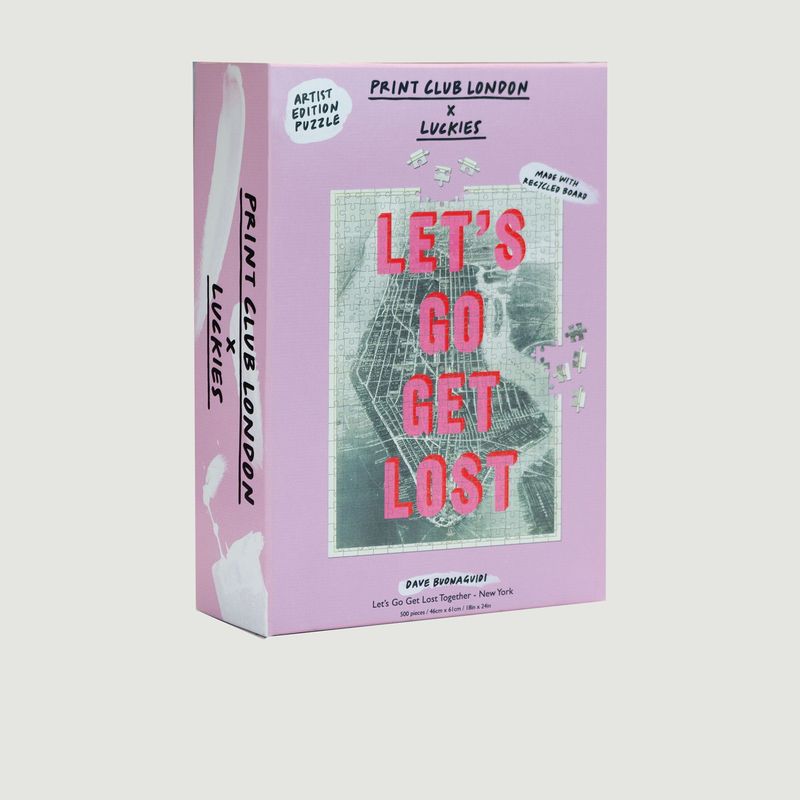 Puzzle Lets Go Get Lost Together New York - Luckies