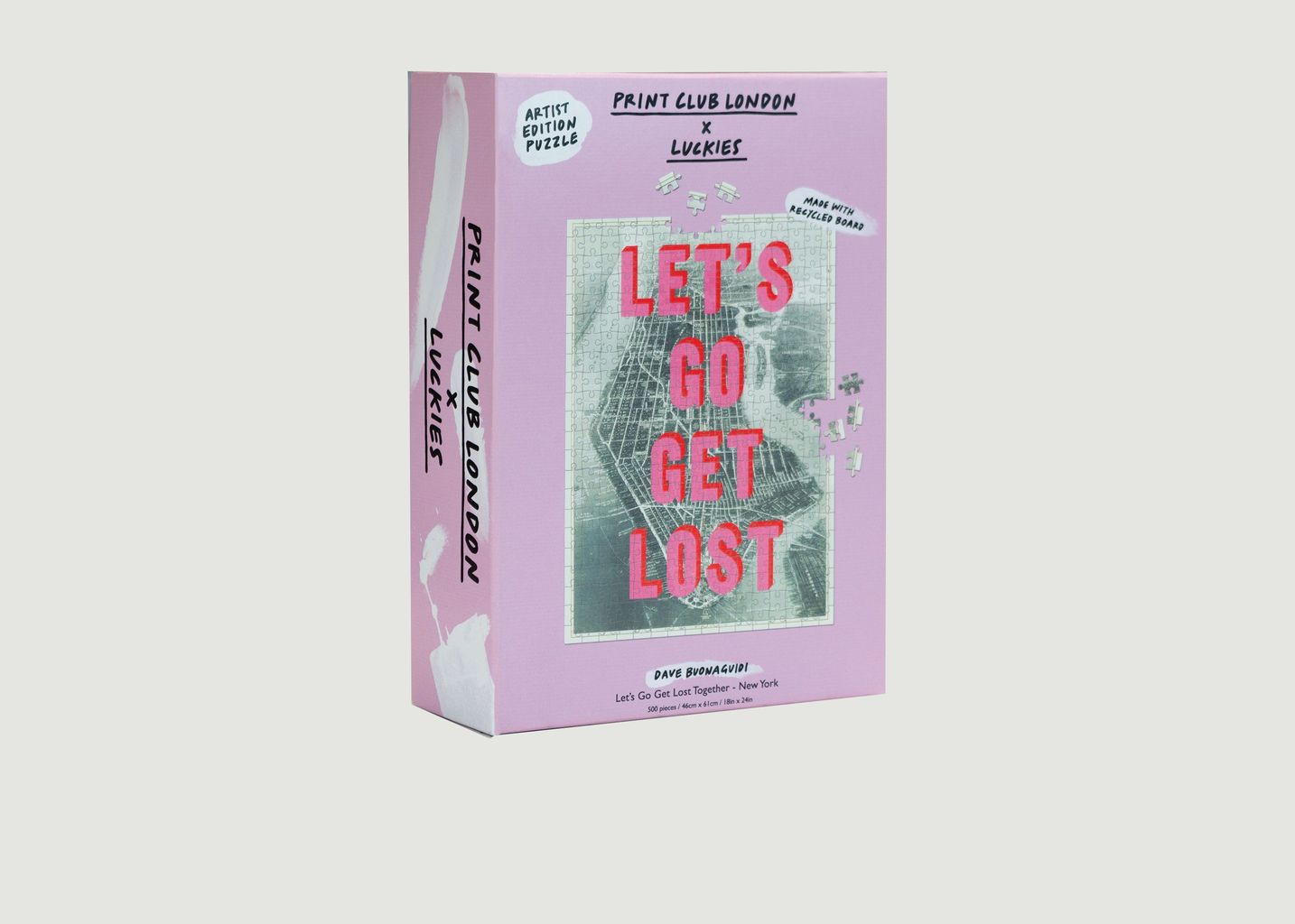 Lets Go Get Lost Together New York Puzzle - Luckies
