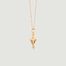 Long necklace with indian spinning top pendant - Luj Paris