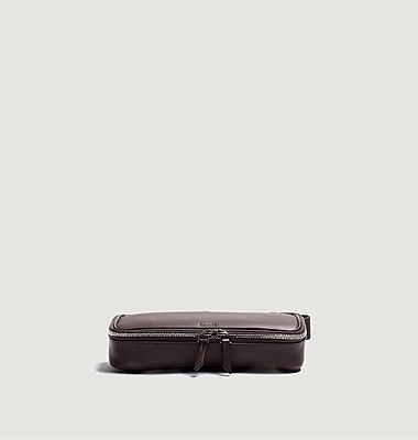 Gina leather toiletry bag