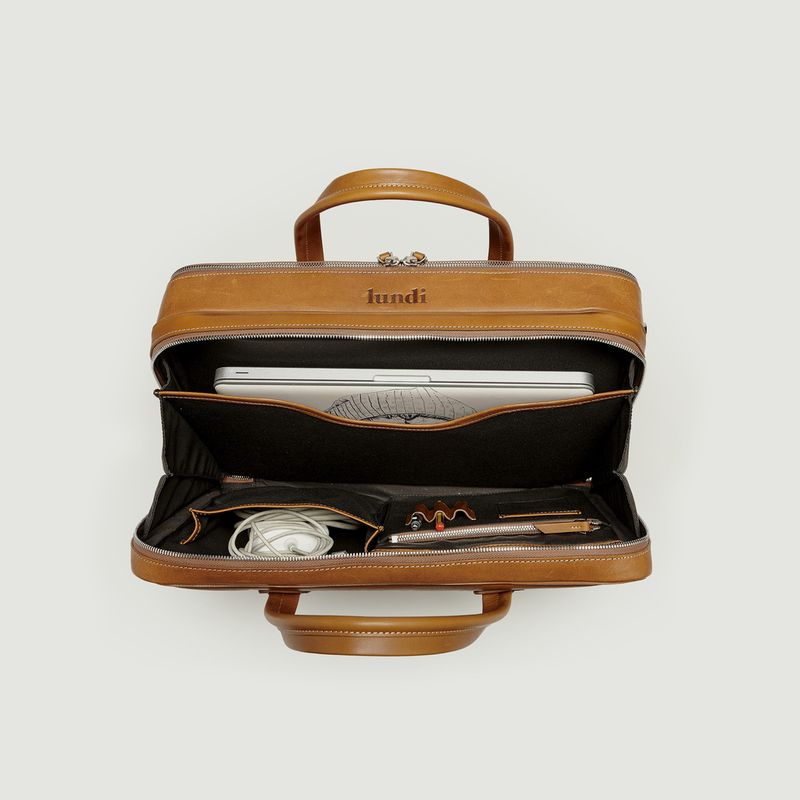 lundi Leather Briefcase