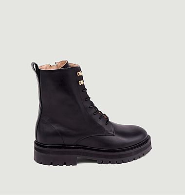 Salomé leather lace-up boots