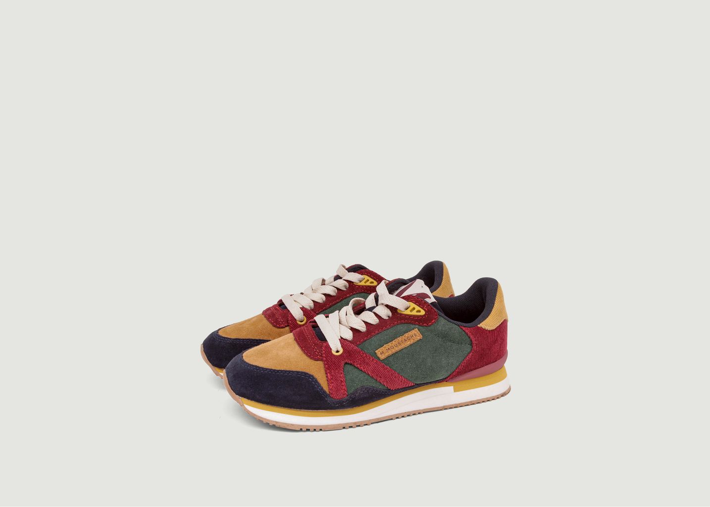 Sneakers basses de running bi-matière Andrée - M. Moustache