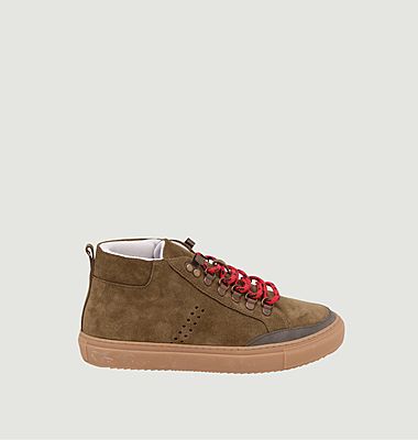 Christiane suede leather mid-high sneakers