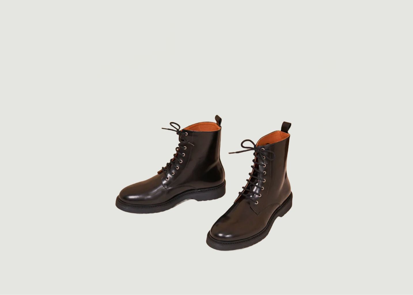 Hervé leather box boots - M.Moustache