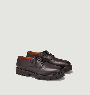 William Derbies in brushed grained leather