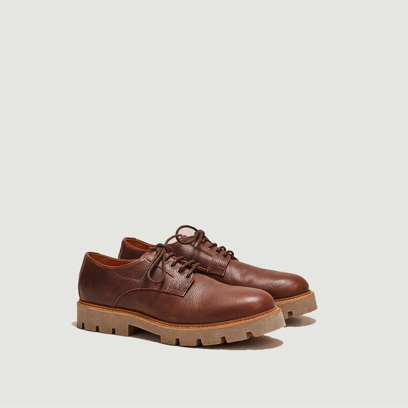 William pull-up leather derbies - M.Moustache