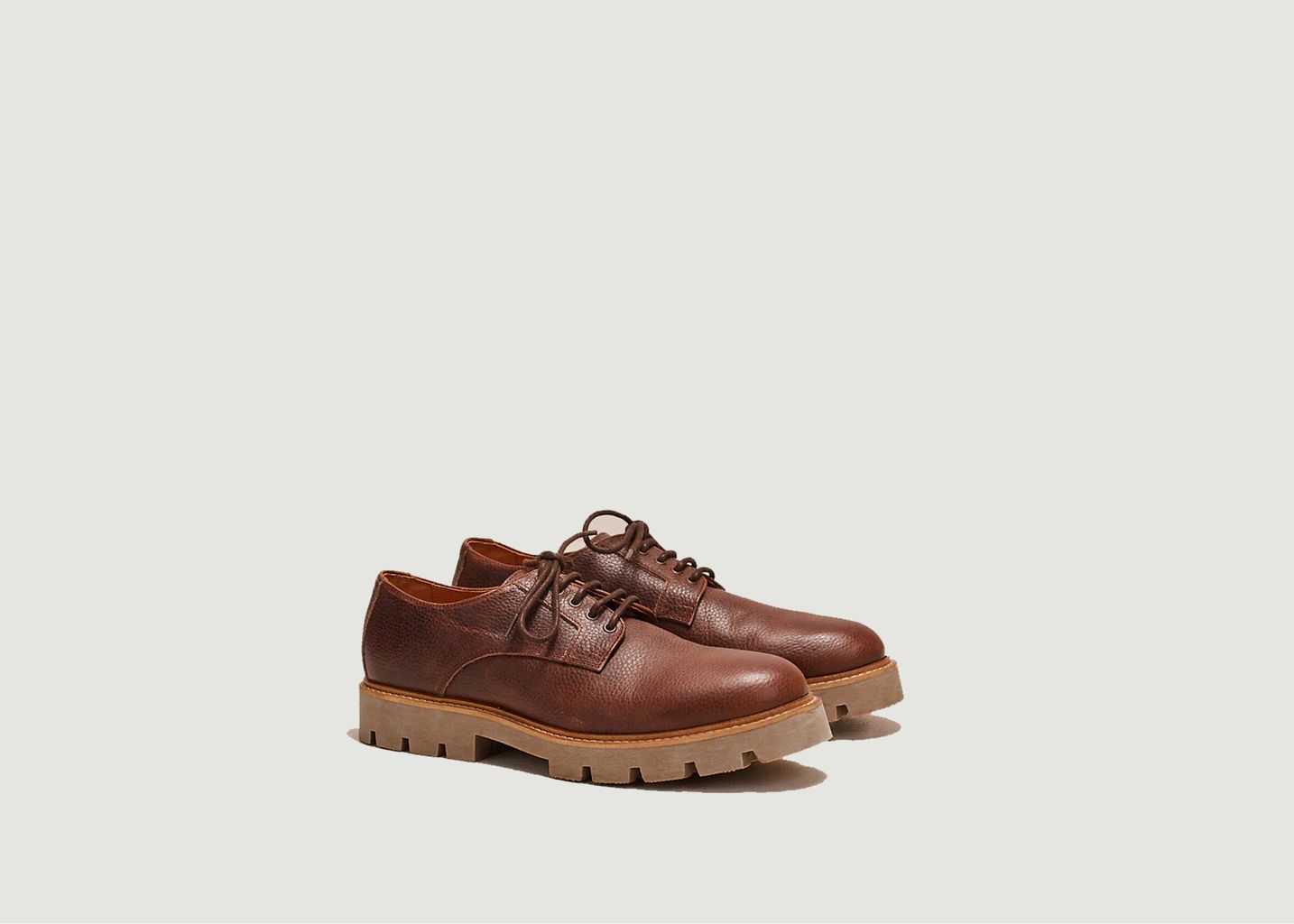 William pull-up leather derbies - M.Moustache