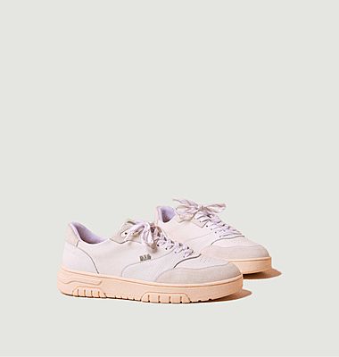 Albert leather and suede low top trainers