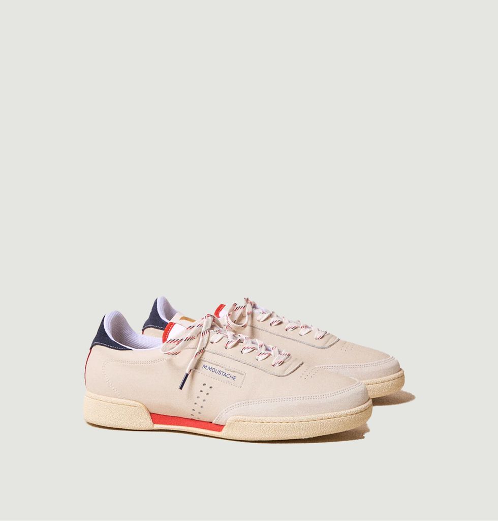 Anatole low top trainers Beige M.Moustache L Exception