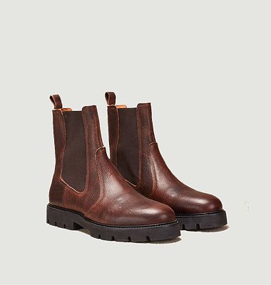 Chelsea boots in grained pull-up leather Raoul