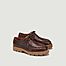 Derbies plateau en cuir pull up grainé Gontran - M.Moustache