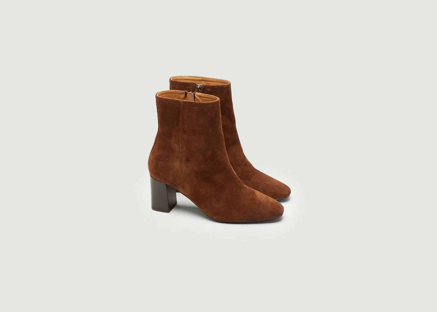 Brown heeled boots - Odaje ex M.Moustache